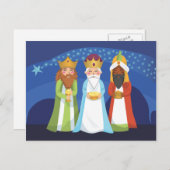 Carte Postale Trois hommes sages (Devant / Derrière)