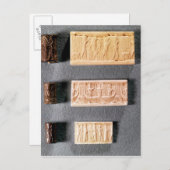 Carte Postale Trois joints cylindriques avec impressions, (Devant / Derrière)