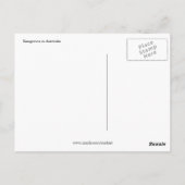 Carte Postale trois kangourous (Dos)