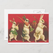 Carte Postale Trois lapins (Devant / Derrière)