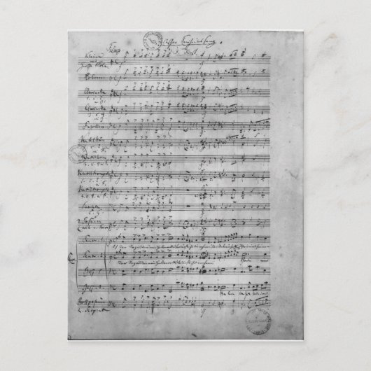 Carte Postale Trois Lieder (Devant)