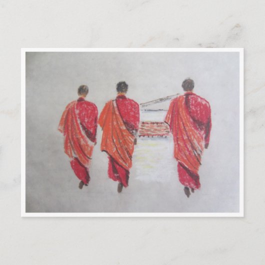 Carte Postale trois moines (Devant)