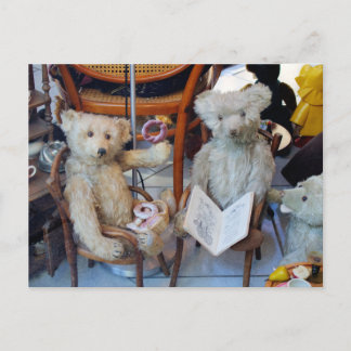 Carte Postale Trois Nounours heureux