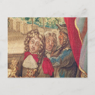 Carte Postale Trois personnes, à partir du mois de janvier