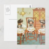 Carte Postale "Trois Petites Soeurs" (Devant / Derrière)