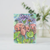 Carte Postale Trois petites souris (Debout devant)