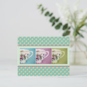 Carte Postale Trois Petites Tea-ups (Debout devant)