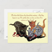 Carte Postale Trois petits chatons (Devant / Derrière)