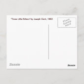 Carte postale : Trois petits chatons (Dos)