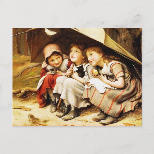 Carte postale : Trois petits chatons (Devant)