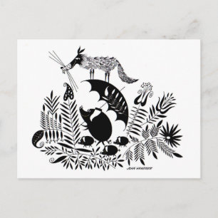 Carte Postale Trois petits cochons