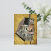 Carte Postale Trois Petits Cochons À La Grange Rustique Snoozing (Debout devant)