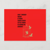 Carte Postale Trois Petits Oiseaux (Devant)