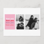 Carte Postale  Trois photos de collage | Saint-Valentin de l'amo (Devant)