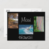 Carte Postale Trois photos de Maui (Devant / Derrière)