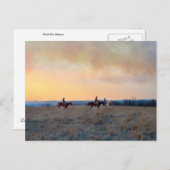 Carte Postale Trois pilotes dans les collines Flint du Kansas (Devant / Derrière)