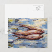 Carte Postale Trois poissons (Devant / Derrière)