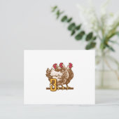 Carte Postale Trois poules françaises (Debout devant)