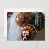 Carte Postale Trois Pysanky (Devant / Derrière)