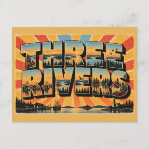 Carte Postale Trois-Rivières PEI Port Héritage Rivières Art