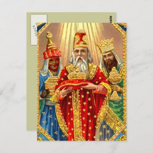 CARTE POSTALE TROIS ROIS (Devant / Derrière)