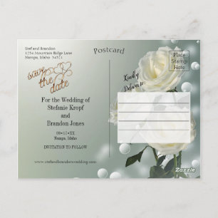 Carte Postale Trois Roses Blanches/Triage Or