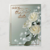 Carte Postale Trois Roses Blanches/Triage Or (Devant)