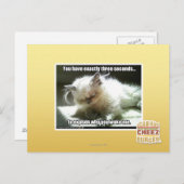 Carte Postale Trois secondes (Devant / Derrière)