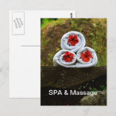 Carte Postale Trois serviettes (Devant / Derrière)