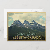 Carte Postale Trois Sœurs Alberta Canada (Devant / Derrière)
