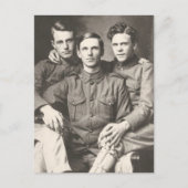 Carte Postale Trois soldats (Devant)