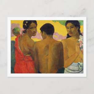 Carte Postale Trois Tahitiens par Paul Gauguin