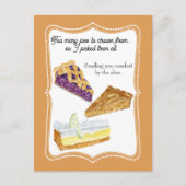 Carte Postale Trois tartes réconfortantes (Devant)
