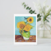 Carte Postale Trois tournesols, Van Gogh (Debout devant)