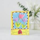 Carte Postale Trois Tulipes (Debout devant)