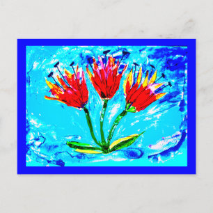 Carte Postale Trois tulipes