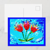 Carte Postale Trois tulipes (Devant / Derrière)