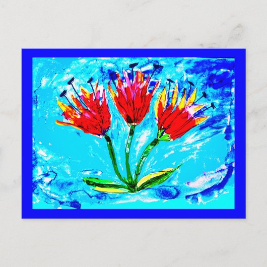 Carte Postale Trois tulipes (Devant)