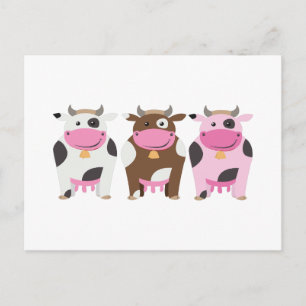 Carte Postale Trois vaches