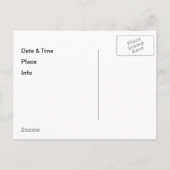 Carte Postale Trois verres de vin Invitation personnalisée (Dos)