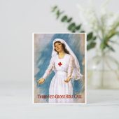 Carte Postale Troisième appel de la Croix-Rouge, 1918 (Debout devant)