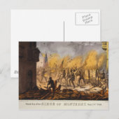 Carte Postale Troisième jour du siège de Monterrey 23 septembre  (Devant / Derrière)