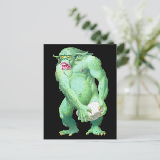 Carte postale Troll (Debout devant)