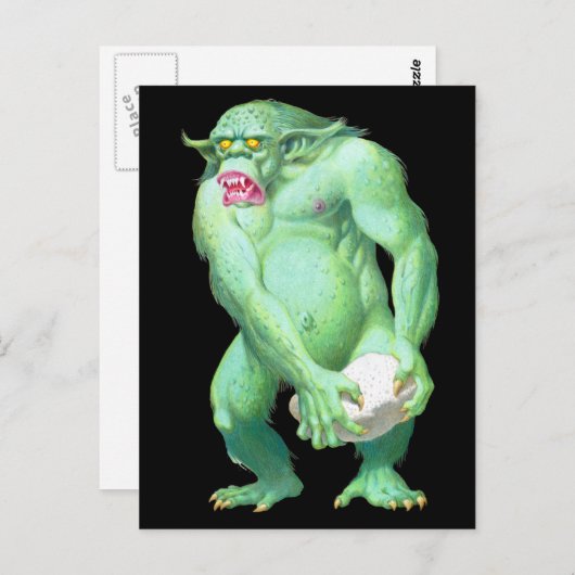 Carte postale Troll (Devant / Derrière)