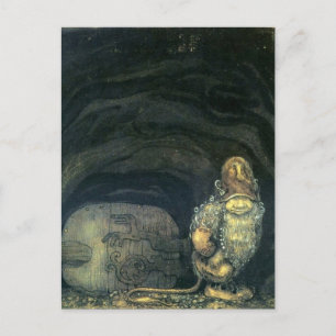 Carte Postale Troll à la porte par John Bauer 1914