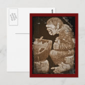 Carte Postale Troll avec Cauldron géant (Devant / Derrière)