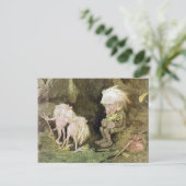 Carte Postale Troll avec sa grenouille (Debout devant)