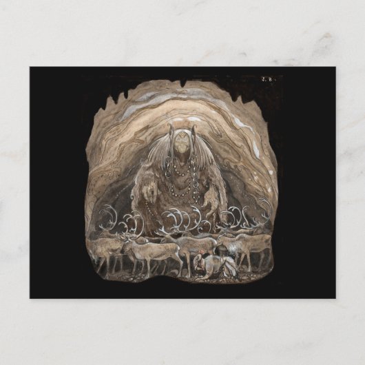 Carte Postale Troll, Boy et Reindeer (Devant)