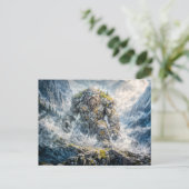 Carte Postale Troll de Fantasy Dynamique dans un Paysage Atmosph (Debout devant)