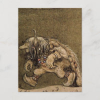 "Troll de ferme" par l'artiste suédois John Bauer
